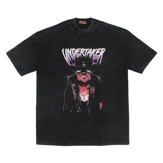 เสื้อยืดวินเทจเสื้อยืด แขนสั้น มาเนีย ซูบิ // UNDERTAKER // โอเวอร์ไซซ์ // น้ํายาล้างกรดS-5XL