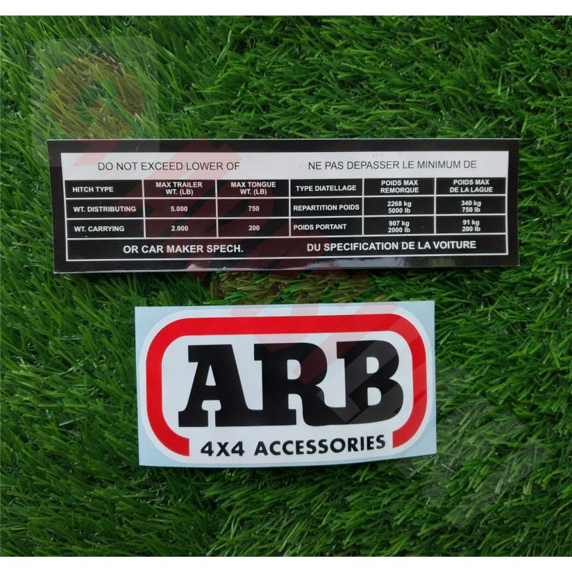 สติ๊กเกอร์/arb/4x4/อุปกรณ์เสริม/โลโก้/1ชุด