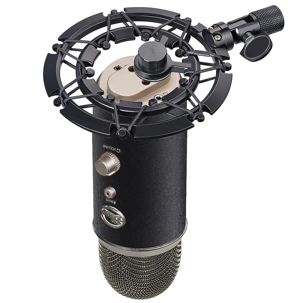 ตัวยึดโช้ค Yeti และ Yeti Pro Mic สีน้ําเงินช่วยลดการสั่นสะเทือน