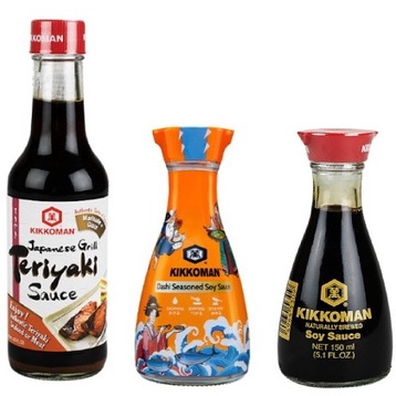 KIKKOMAN Teriyaki และ KIKKOMAN Dashi Seasoned Soy Sauce คิคโคแมน ซอสเทอริยากิ และ คิคโคแมน ซอสถั่วเห