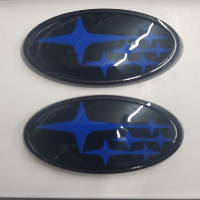 Logo Subaru คู่ ใหญ่14.5×7.3 เล็ก13×6.5cm