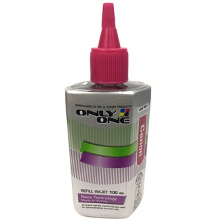 น้ำหมึกอิงค์เจ็ท ยี่ห้อ ONLY ONE Magenta สีแดง ขนาด 100 cc (Canon)