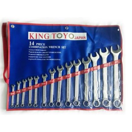 KING TOYO W01-5014C COMBINATION WRENCH SET 14 ชิ้น 8-32MM