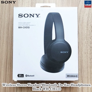 Sony® Wireless Stereo Headset Bluetooth On-Ear Headphones, Black WH-CH510 โซนี่ หูฟังแบบครอบหู ไร้สาย สีดำ