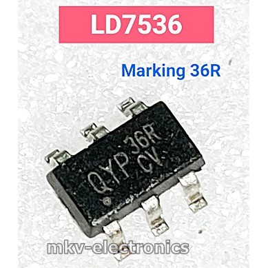 (1ตัว) LD7536 , Marking 36R , IC PWM SOT23-6 (รหัสสินค้า M02433)