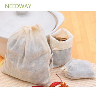 Needway ถุงกรองชาสมุนไพรผ้าฝ้ายขนาดใหญ่ 25x20ซม.