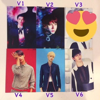 โปสการ์ด Vixx แบบหน้าหลัง ซื้อ5แถม5