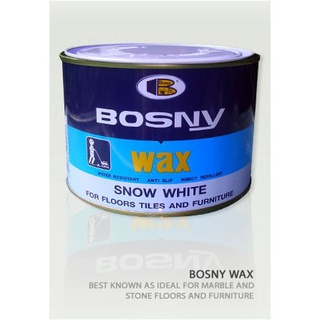 ขี้ผึ้งขัดพื้นขาว "Bosny" ขนาด 800 กรัม เฉดสี ขาว