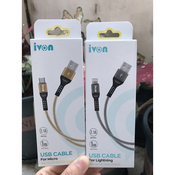 IVON สายชาร์จโทรศัพท์ ยาว 1 เมตร