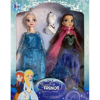 ตุ๊กตา Frozen เจ้าหญิงน้ำแข็ง ตุ๊กตา แอนนา เอลซ่า งอแขนได้ ให้เด็กๆ เพลิดเพลิน ขนาด 26x33 cm