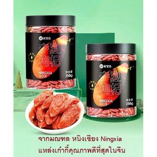 เก๋ากี้ โกจิเบอร์รี่ 250g  เก๋ากี้อร่อย คุณภาพ มณฑลหนิงเซียง Goji Berry (NingXia) ชงดื่ม/ของว่างเพื่อสุขภาพ