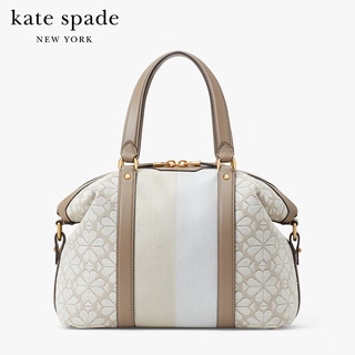 KATE SPADE NEW YORK SPADE FLOWER JACQUARD STRIPE FAYE MEDIUM SATCHEL K9032 กระเป๋าสะพาย / กระเป๋าถือ