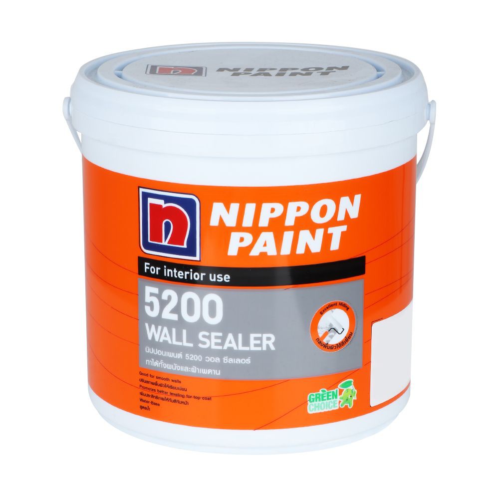 สีรองพื้นปูนใหม่ NIPPON 5200 1 แกลลอน ปกป้องผนังบ้านให้มีอายุการใช้งานยาวนานด้วย สีรองพื้นปูนใหม่ จา