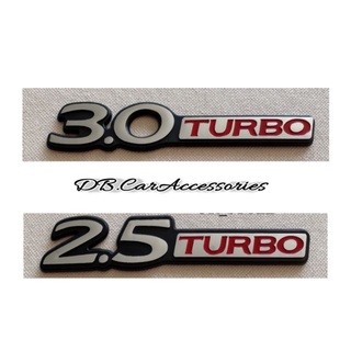 โลโก้ ตัวหนังสือ 2.5 TURBO และ 3.0 TURBO ติดท้ายรถ ISUZU ราคาต่อ1ชิ้น