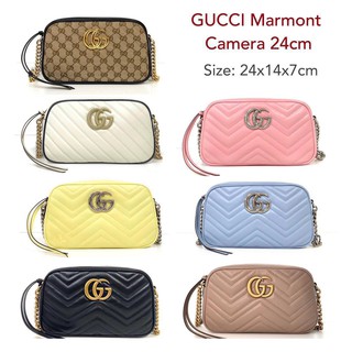 GUCCI Marmont 24 ของแท้ 100% [ส่งฟรี]