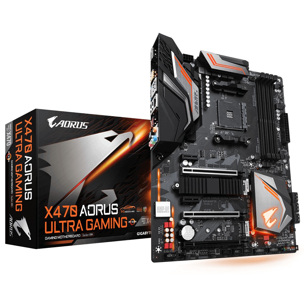 MAINBOARD (เมนบอร์ด) AM4 GIGABYTE X470 AORUS ULTRA GAMING รับประกัน 3 - Y