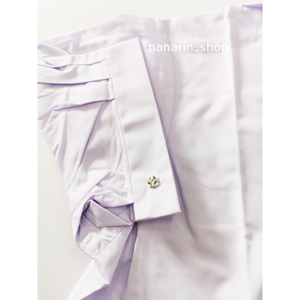 เสื้อนักเรียนปกทหารเรือ เสื้อนักเรียนหญิงม.ต้น ตราสมอ แท้100% ราคา ถูกที่สุด ดีลบีเคเค แกลเลอรีภาพที่ 4