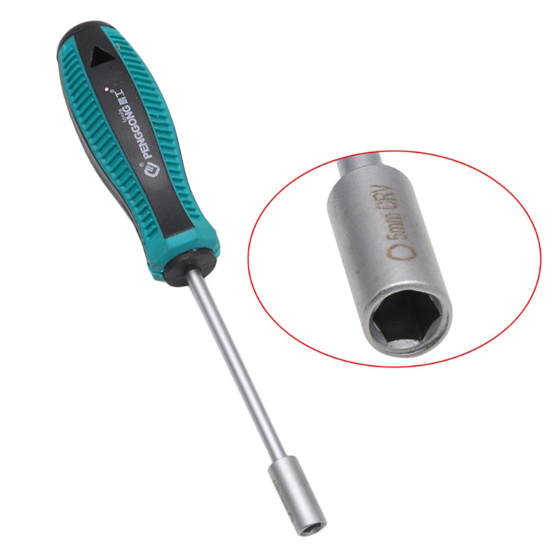 Okee ประแจไดรเวอร์ซ็อกเก็ตไขควง Hex Nut Key สําหรับตกแต่งบ้าน 5 มม.เครื่องมือ