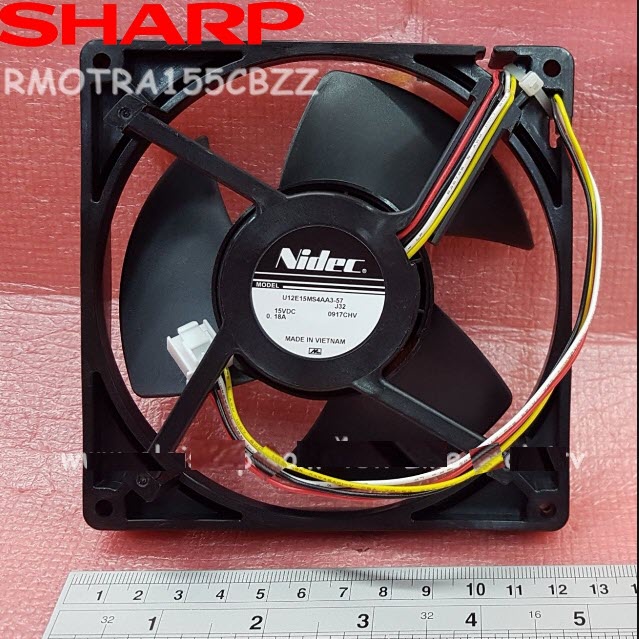 อะไหล่แท้ พัดลมตู้เย็น (FAN MOTOR) 15VDC 0.18A อะไหล่ตู้เย็น SHARP RMOTRA155CBZZ ใช้กับรุ่นSJ-S32EV-