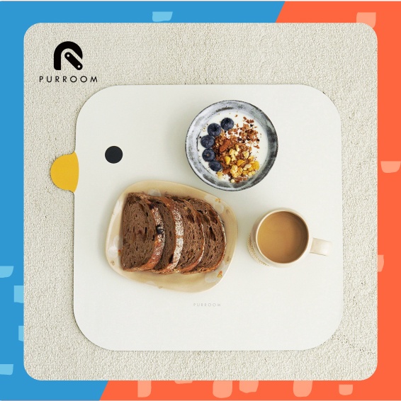 [🚚 พร้อมส่ง] PURROOM ที่รองชามอาหารสัตว์ Original Chicken Placemat แผ่นรองชามอาหารแมว