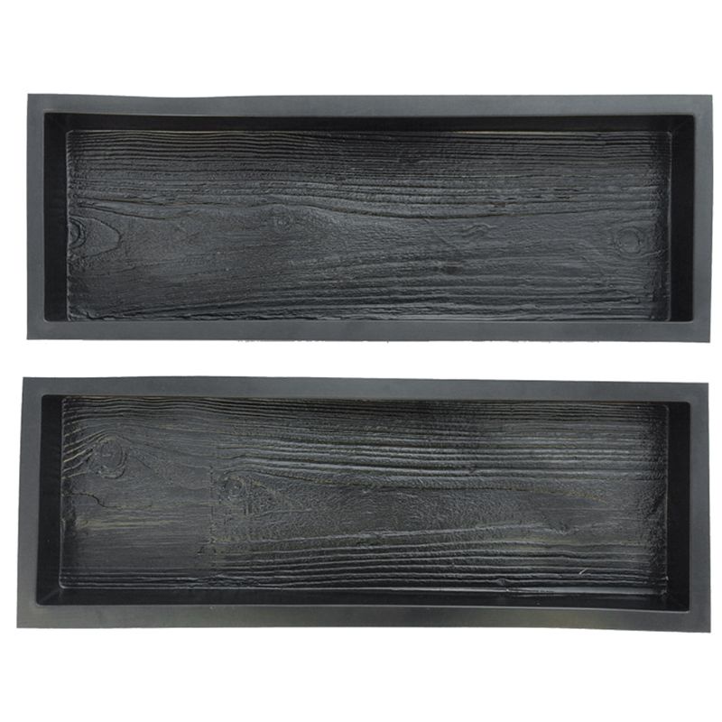 Ran แม่พิมพ์ลายไม้เทียม DIY สําหรับทําซีเมนต์ ปูนซีเมนต์ บันได - รูปที่ 3