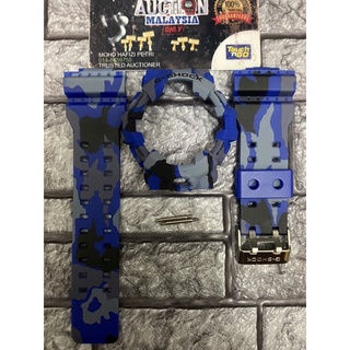 Bnb CUSTOM GA700 BIRU CAMO + BUCKLE JAPAN + บาร์สปริง 2 ชิ้น สําหรับ GSHOCK