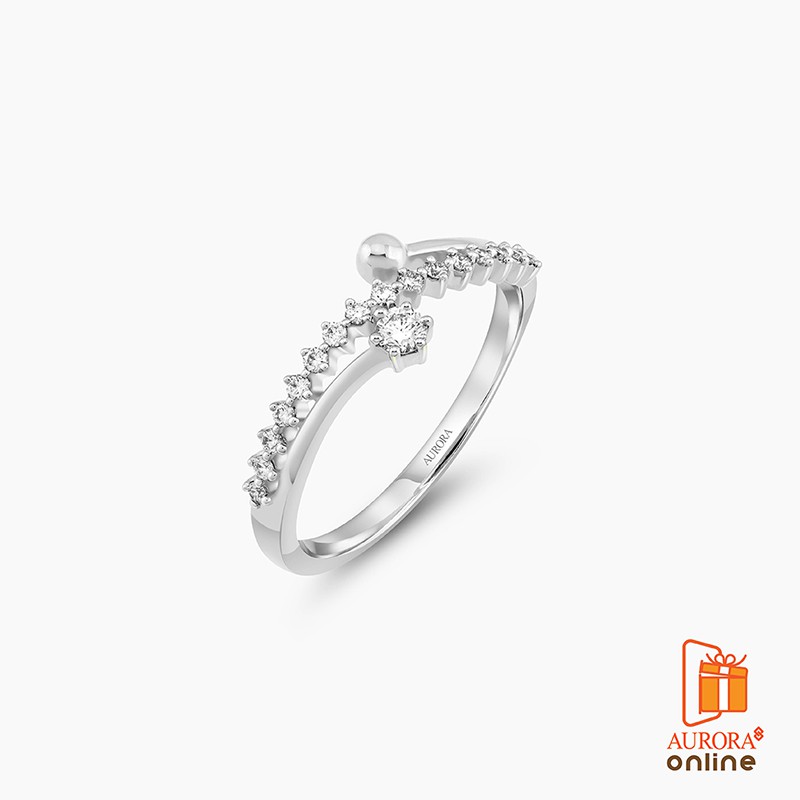 Aurora Diamond แหวนเพชรแถว Twist Collection
