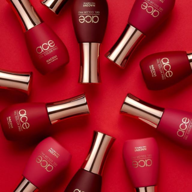 NACOVI สีเจล สีแดง Salon De Rose