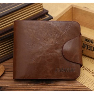 203 [ส่งฟรี] แฟชั่น กระเป๋าสตางค์ คุณภาพพรีเมี่ยม สีน้ำตาล JINBAOLAI / Wallet