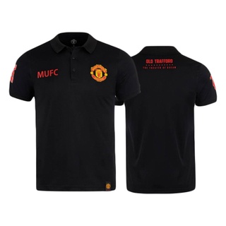 เช็คสินค้าก่อนสั่่งซื้อ !!!!!  เสื้อโปโล แมนยู MUFC-008 (BLACK) สีดำ