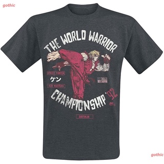 เสื้อยืดแขนสั้น Street Fighter Capcom World Warrior Championship 92 - Ken Masters - Mens T-Shirt Sports T-shirt