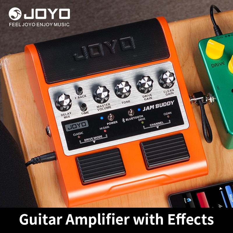 Joyo JAM BUDDY เครื่องขยายเสียงกีตาร์ BT4.0 ช่องสัญญาณคู่ 2 * 4W สไตล์เหยียบ ลําโพงแอมป์กีตาร์ พร้อม