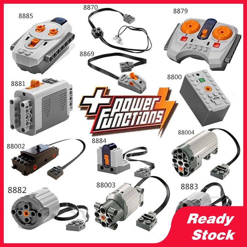 Lego Technic Power Function เครื่องยนต์ กล่องแบตเตอรี่ IR รีโมท ตัวรับ Light Kids Toys