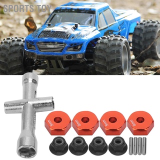 Sports Toy 12mm RC Car Hex Adapter  Wheel Wrench M4 5mm Thickness for Accessory Cross Set