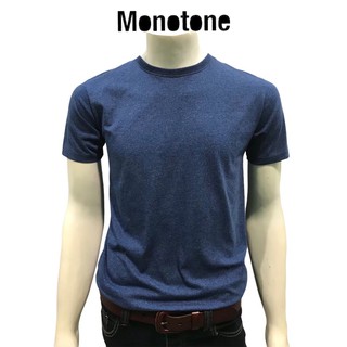 เสื้อยืดแขนสั้น เสื้อยืดผู้ชาย เสื้อยืดสีพื้น เสื้อยืดสีฟ้า Monotone T-shirt