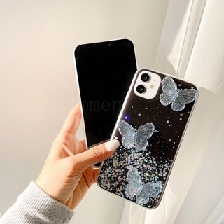 เคสโทรศัพท์มือถือใส แบบนิ่ม ลายผีเสื้อ 3D สําหรับ Huawei P10 P20 P30 P40 Lite Pro Plus