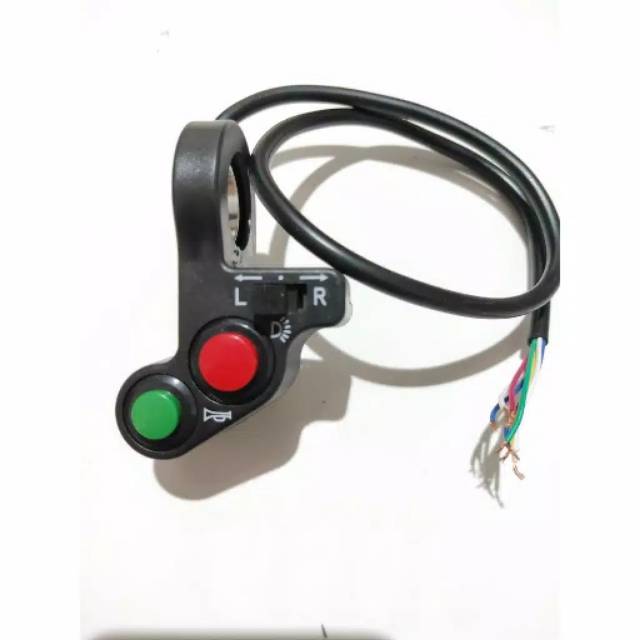 TOMBOL UNIVERSAL 3-BUTTON LEFT LIGHT SWITCH / HANDLEBAR SWITCH / DOMINO SWITCH