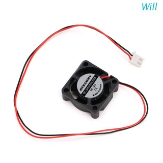 Will Dc 12V 25x25x10มม.พัดลมระบายความร้อน 2-Wire Brushless ขนาดเล็ก 2510S สําหรับอะไหล่เครื่องพิมพ์ 3D