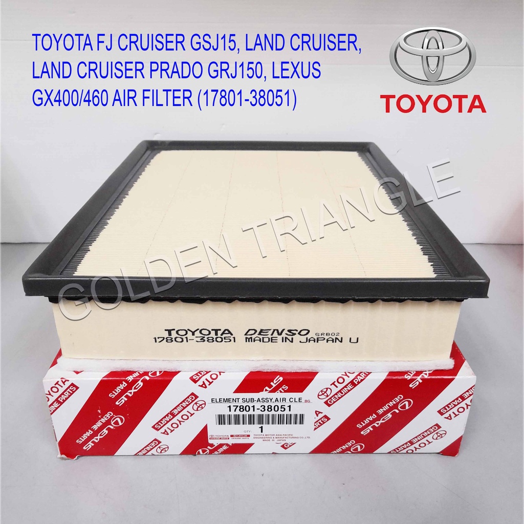 TOYOTA FJ CRUISER GSJ15, LAND CRUISER, LAND CRUISER PRADO GRJ150, LEXUS GX400/460 AIR FILTER (17801-