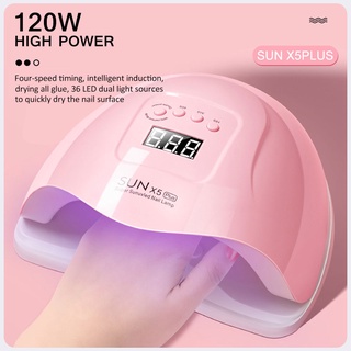 SUN X5plus เครื่องอบเล็บเจล 120วัตต์ Smart Lamp Nail Dryer เครื่องอบเจลเครื่องอบเล็บเจล