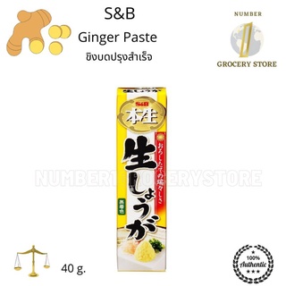 S&amp;B Ginger Paste,  Garlic Paste 40g. ขิงบดปรุงสำเร็จ , กระเทียมบดสำเร็จ