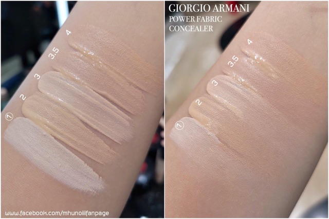 giorgio armani power fabric concealer shades