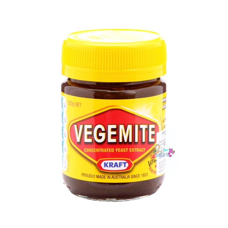 Vegemite 🇦🇺 เวจจี้ไมท์ สำหรับทาขนมปัง จิ้ม หมัก ทำน้ำเกรวี่ Kraft 220g. VEGEMITE