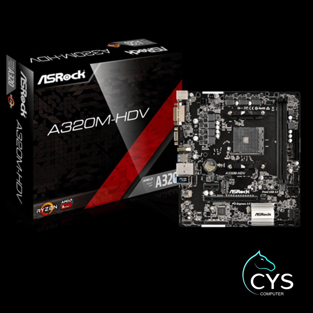 ASROCK A320M-HDV R4.0 MICRO ATX MOTHERBOARD