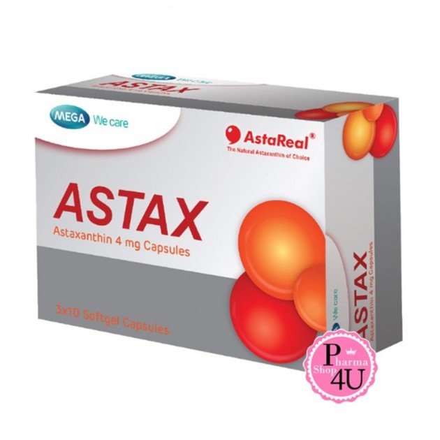 Mega We Care Astax เมก้า วีแคร์ แอสแทกซ์ 30 แคปซูล แอสตาแซนธิน คอมเพล็กซ์ธรรมชาติ 80 mg[1913]