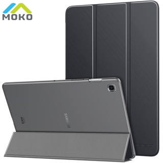 MoKo Case Fit Samsung Galaxy Tab S5e 2019 SM-T720/SM-T725 Ultra Thin Trifold Stand PU Leather with Frosted Clear Back