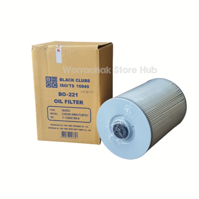 กรองเครื่อง Isuzu Deca360 , Deca320 , FTR ,FRR,8PD1 , CXG50 , 6WA1T , BO221 ,กรองเครื่องใหญ่