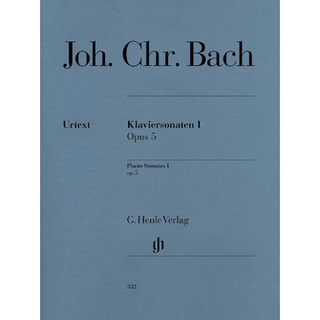 Johann Christian Bach PIANO SONATAS – VOLUME I, OP. 5 Piano Solo (HN332)