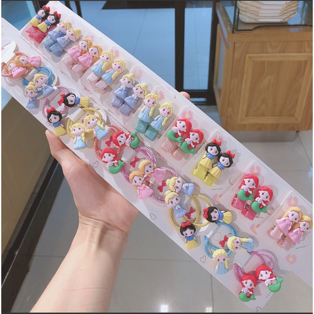 OCTOBER HOUSEZ Kids Fashion Korea - 20 ชิ้น Princess Hairbands & กิ๊บติดผม
