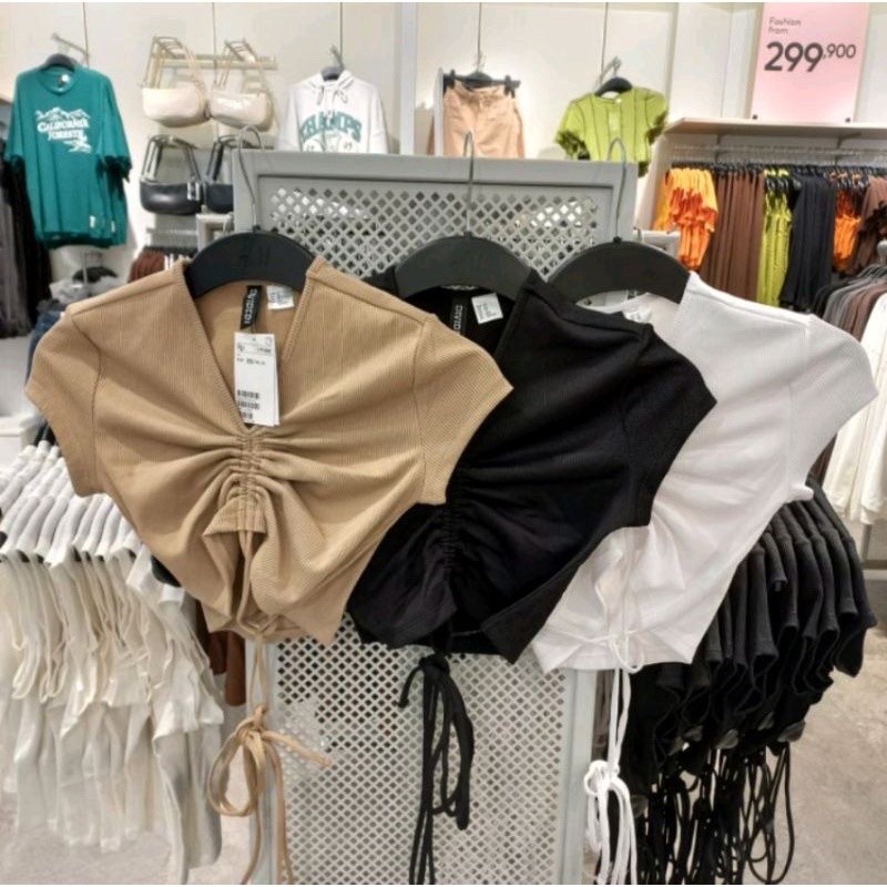 H&M original store Crop Drawstring